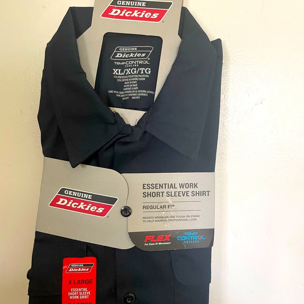 Dickies Flex Essential Work Short Sleeve Blue Shirt